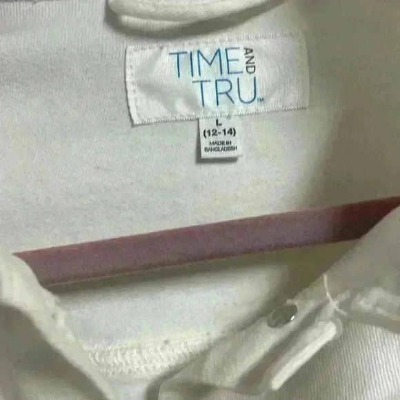 2 Casual Jackets 1 Navy Covington Size 14 1 White Time & True Size L 12-14 - Picture 3 of 11